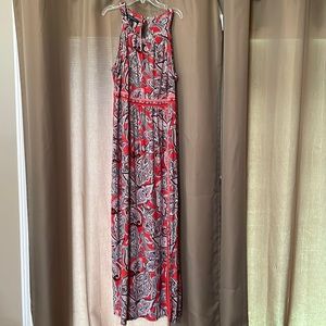 INC International Concepts Plus Sleeveless Keyhole Maxi Dress